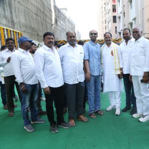 Chiranjeevi at Chitrapuri Colony MIG Houses Opening