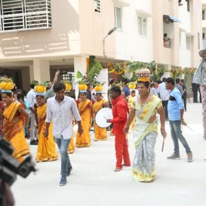 Chiranjeevi at Chitrapuri Colony MIG Houses Opening