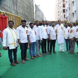 Chiranjeevi at Chitrapuri Colony MIG Houses Opening