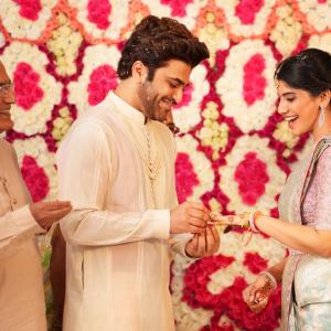 Hero Sharwanand and Rakshita Grand Engagement Ceremony