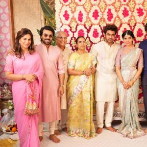 Hero Sharwanand and Rakshita Grand Engagement Ceremony