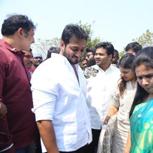 Manchu Manoj and Bhuma Mounika at Nandyala