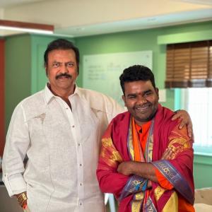 Mohanbabu and Manchu Vishnu Felicitates Balagam Movie Team