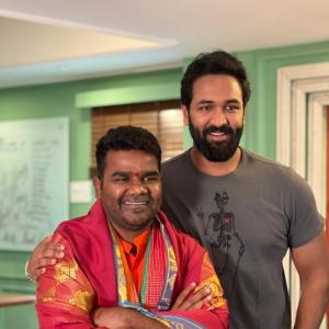 Mohanbabu and Manchu Vishnu Felicitates Balagam Movie Team