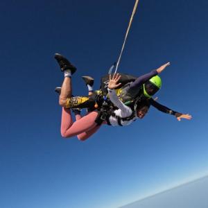 Photos: Actress Dimple Hayathi Sky Diving