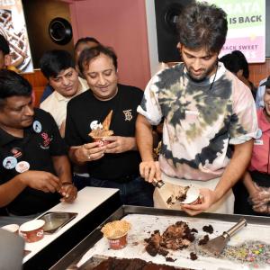 Actor Vijay Deverakonda Launches His Ice Cream Concept