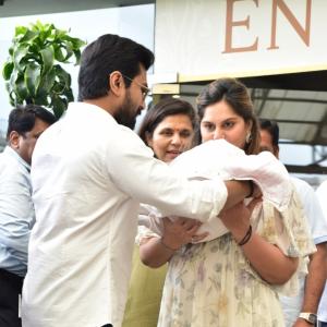 Photos: Glimpse of Ram charan and Upasana Baby