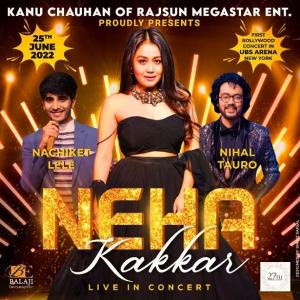 Neha Kakkar with Indian Idols 2022 New York