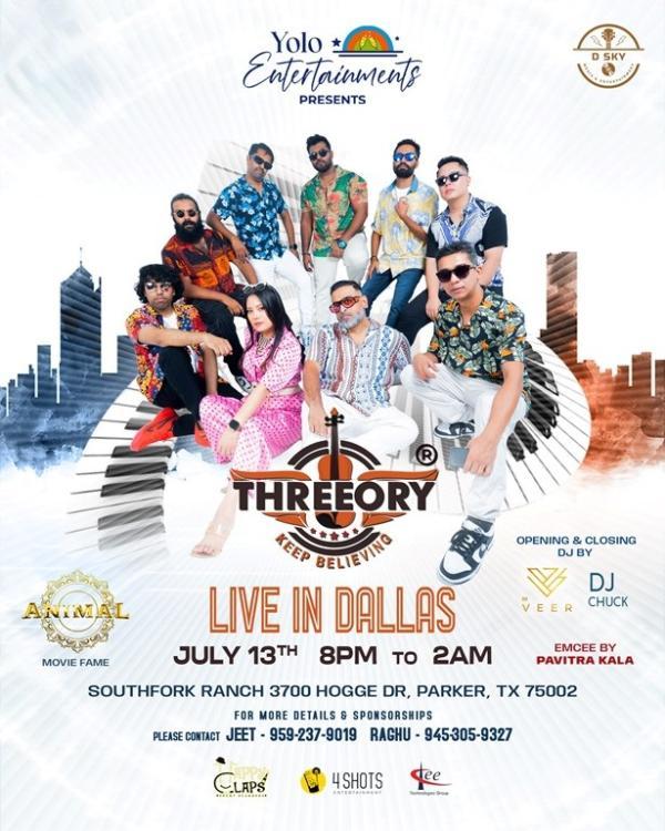 Threeory Band Live Concert in Dallas