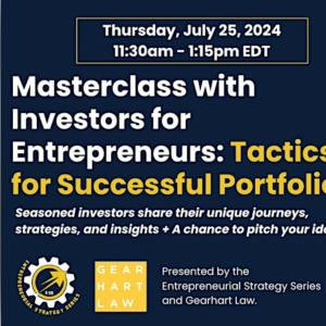 Masterclass with Investors: Tactics for Successful...