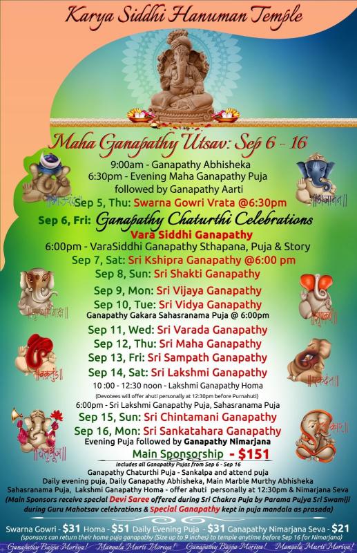 Maha Ganapathy Utsav - Karya Siddhi Hanuman Temple