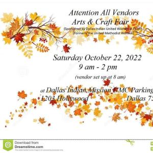 Arts and Craft Fair Vendor Announcement
