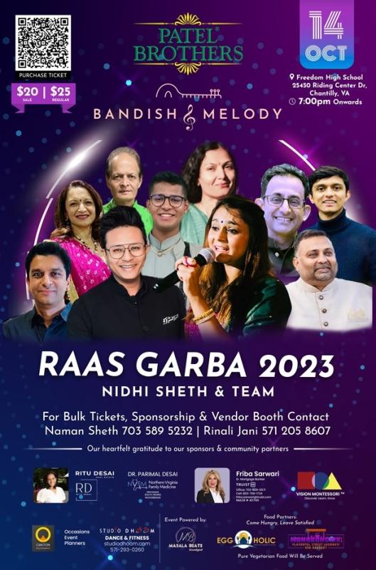 Bandish & Melody Raas Garba 2023 With Nidhi Sheth & Team