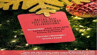 Dallas Desi 2022 Christmas Event in Frisco on Dec 10th (Sat) 6PM Central