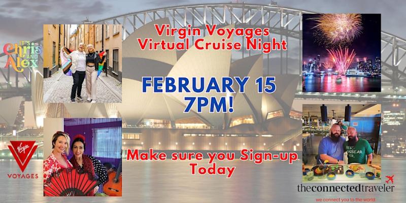 Virtual Cruise Fun with Virgin Voyages, ItsChrisandAlex, & SmokyMtnBears