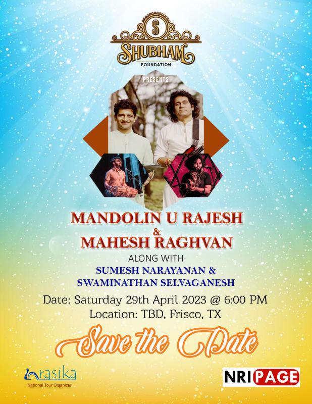 Music Concert  by Mandolin Rajesh & Mahesh Raghavan