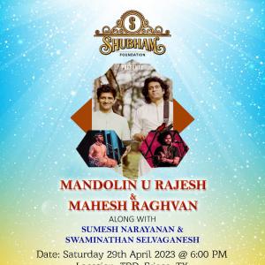 Music Concert  by Mandolin Rajesh & Mahesh Raghava...