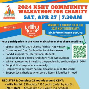 2024 KSHT Community Walkathon for Charity