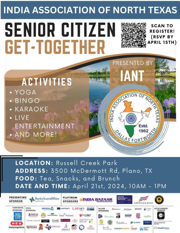 Senior Citizen Get-Together -India Association of North Texas