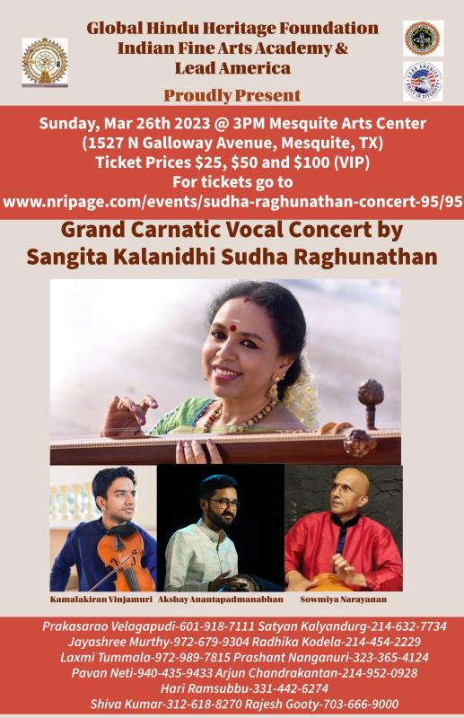 Sudha Raghunathan Concert