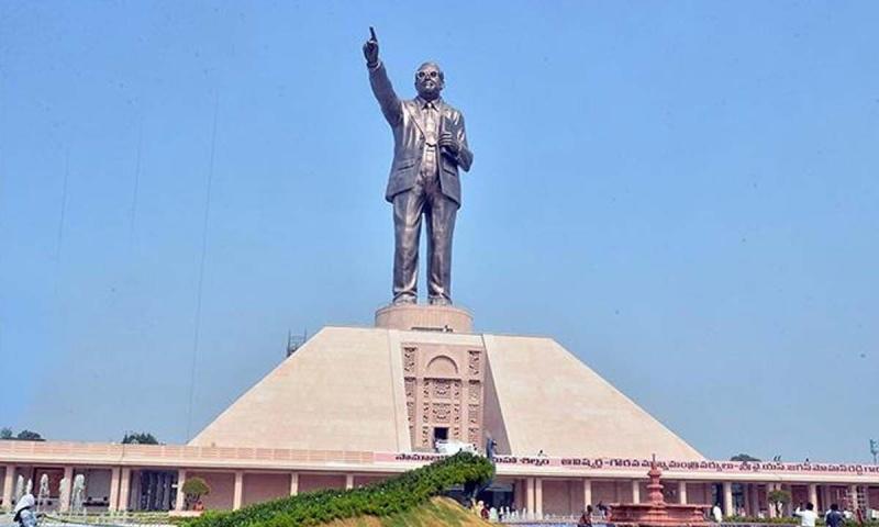 YS Jagan unveils 125-ft tall, 400 Cr worth Ambedkar statue