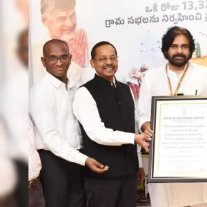 Pawan Kalyan Sets World Record with Mass Grama Sabhas in Andhra Pradesh