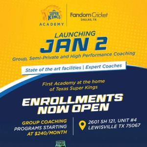 Catch the Cricket Fever: Super Kings Academy Launches in Dallas, TX