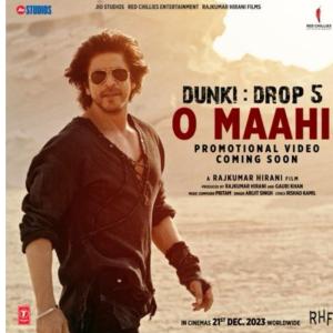 SRK teases the audience with a glimpse of  Dunki Drop 5 - O Maahi