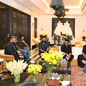 Netflix CEO Ted Sarandos first meeting in India With Ram Charan and Chiranjeevi