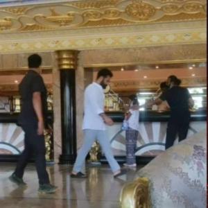 What was NTR doing on Pushpa sets