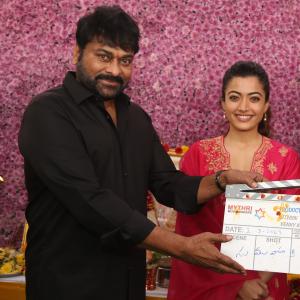 Megastar Chiranjeevi Claps, Mythri Movie Makers #VNRTrio Launched Grandly