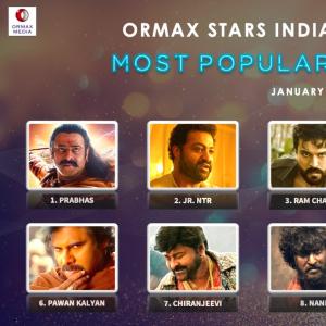 Ormax Ratings: Prabhas tops, NTR, Ram Charan, Allu Arjun next