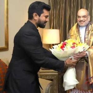 Chiranjeevi and Charan meet with BJP seniors