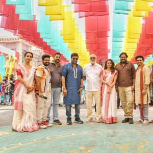 K Raghavendra Rao Visits The Set Of Megastar Chiranjeevi, Movie Bholaa Shankar