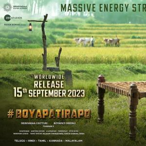 #BoyapatiRAPO Striking Early in Theatres On Sep 15th