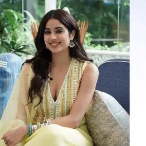 Janhvi Kapoor on NTR30 sets along with Jr NTR