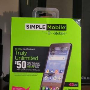 SIMPLE Mobile 4G LTE TCL A1 - $15
