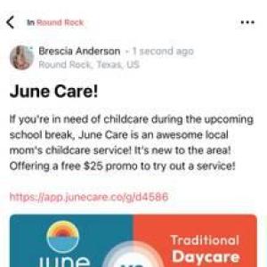 Babysitting Childcare offered in Round Rock (Round Rock)