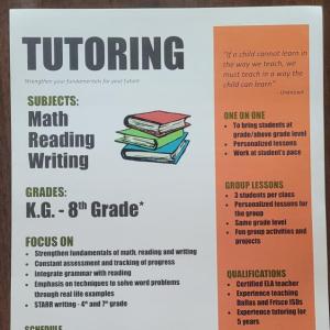 Tutoring English and Math