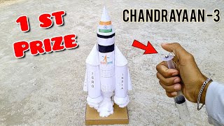 Chandrayaan-3 working model - Chandrayaan project for school - Rocket launching Science Project