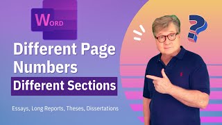 Different Page Numbers for Different Sections - Word 36