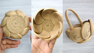 UNIQUE BASKET MADE OF CARDBOARD  DIY Cardboard Recycle