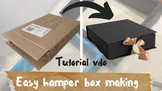 easy shirtbox making tutorial  hamper box making at ho