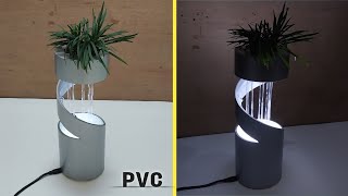 DIY Fountain Plant Pots with LED Lights Make Your Gard