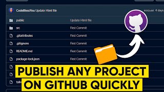 How to Upload Project on Github FAST - WATCH THIS  Git