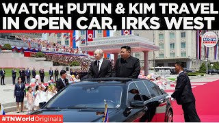 WATCH  Kim Jong-Un and Putin Travel in Open Car  Puti