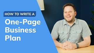 How to Write a One-Page Business Plan [Free Template in Description]