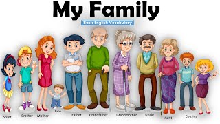 Learn Family Members With Names  My Family Members  L