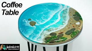 How to make an EPOXY OCEAN TABLE  resin art