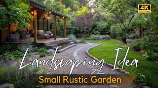 Cozy Backyard Retreat Rustic Small Garden Landscaping 